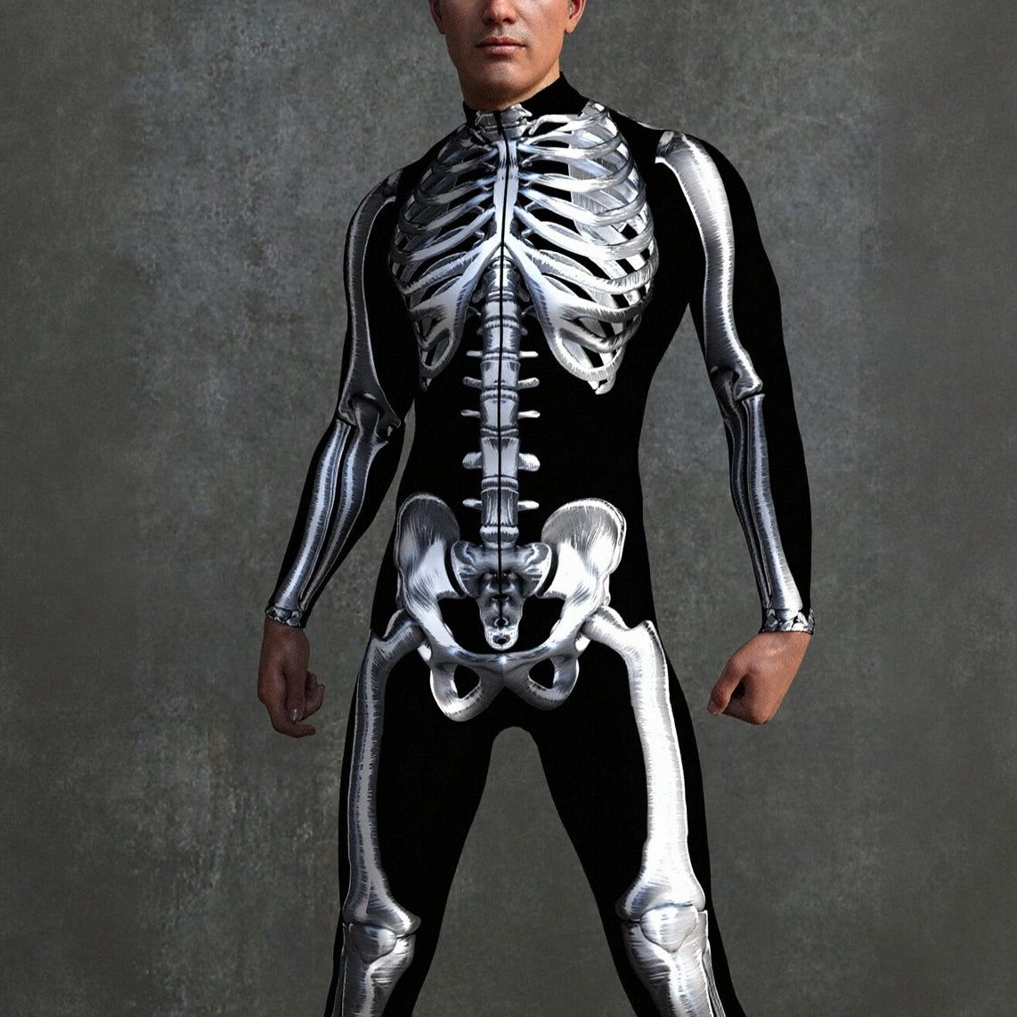 Men's Skeleton Skull Costume Bodysuits