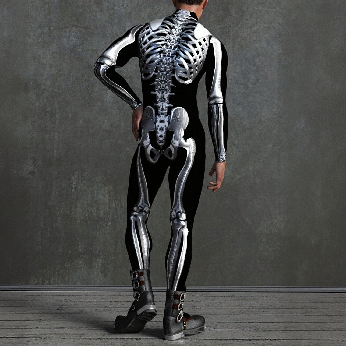 Men's Skeleton Skull Costume Bodysuits