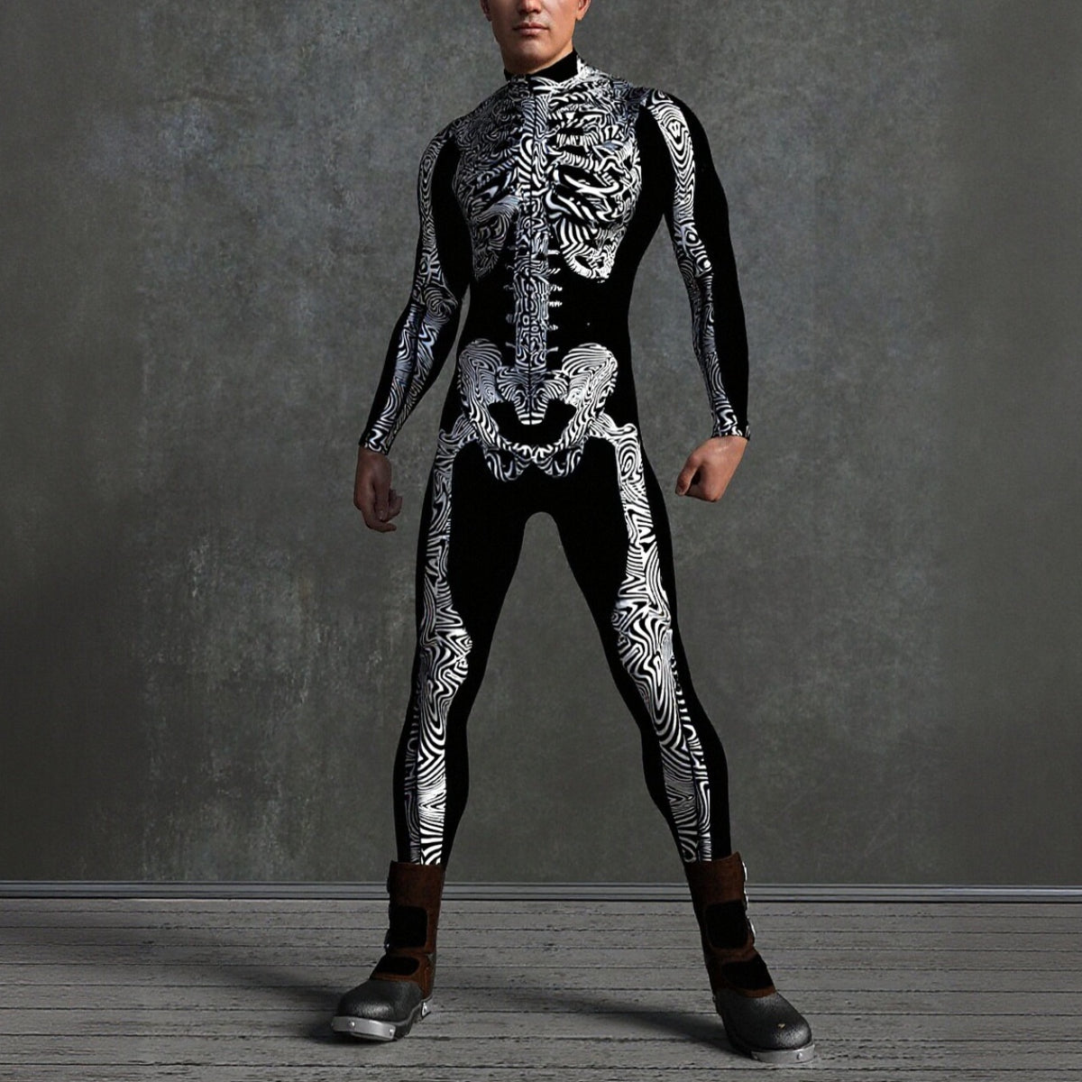 Men's Skeleton Skull Bodysuits
