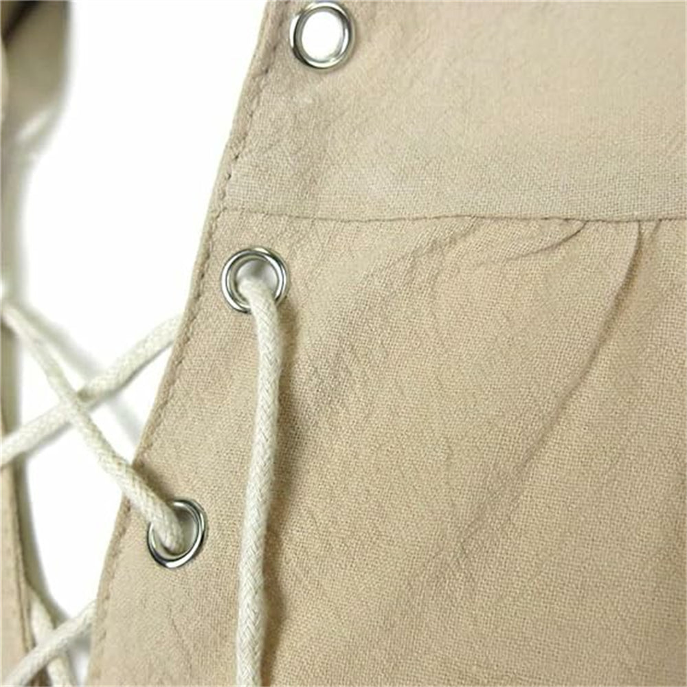 Pirate Style Lace-up Shirt - Retrorobe