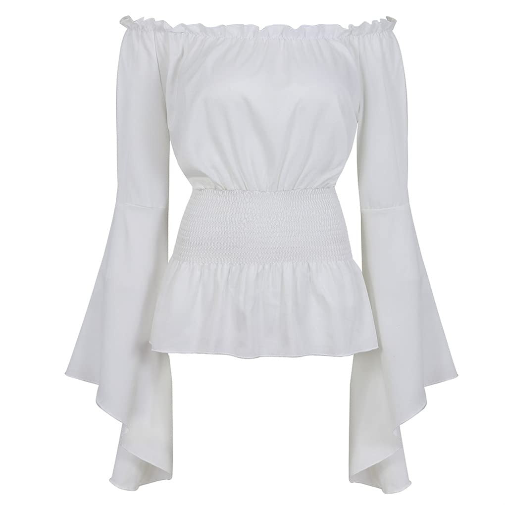 Renaissance Medieval Gothic Victorian Bell Sleeves Tops