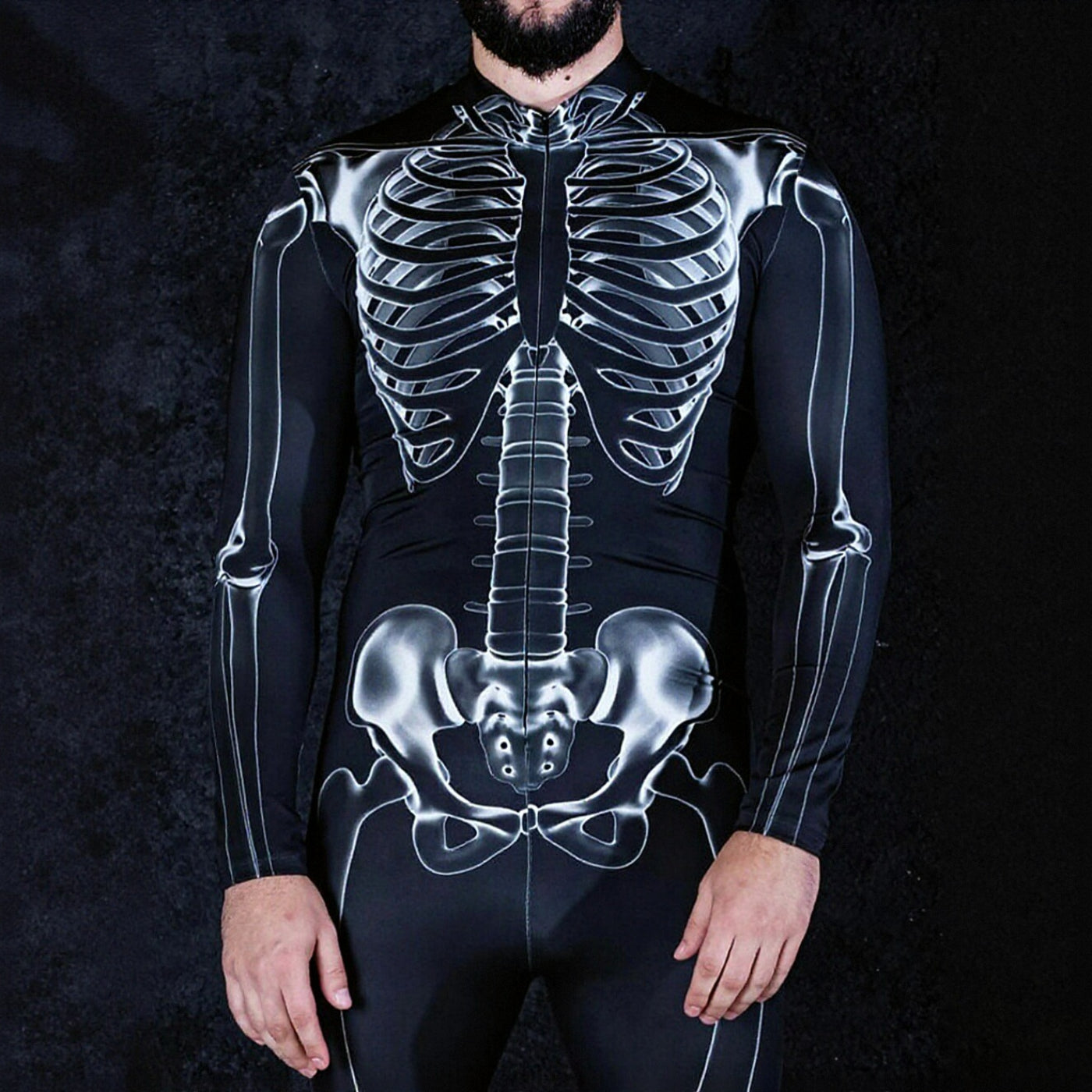 Men's Skull Skeleton Full Body Suit
