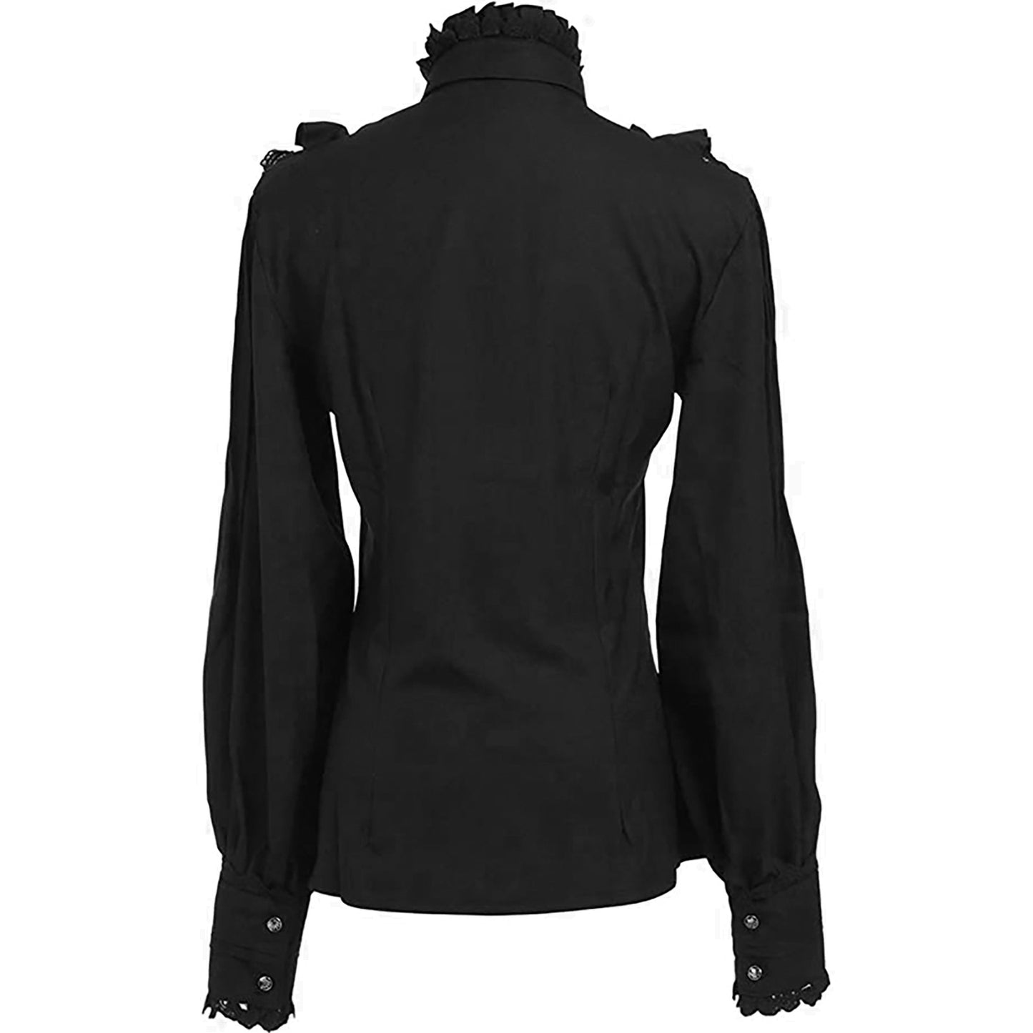 Retro Vintage Rokoko Prinzessinnen Stil Rüschenärmel Bluse