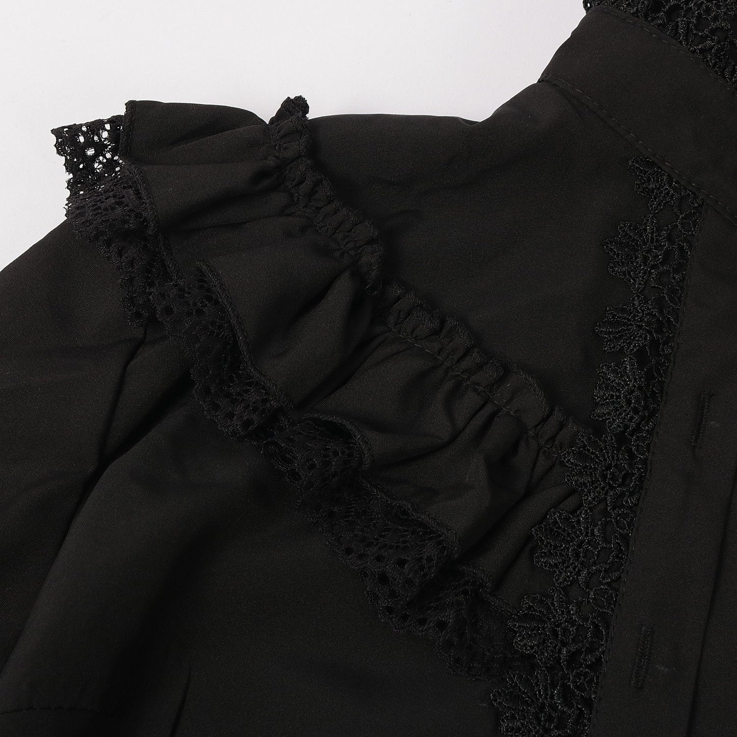 Retro Vintage Rokoko Prinzessinnen Stil Rüschenärmel Bluse