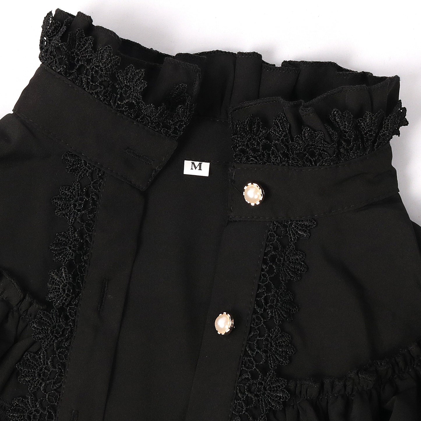 Retro Vintage Rokoko Prinzessinnen Stil Rüschenärmel Bluse