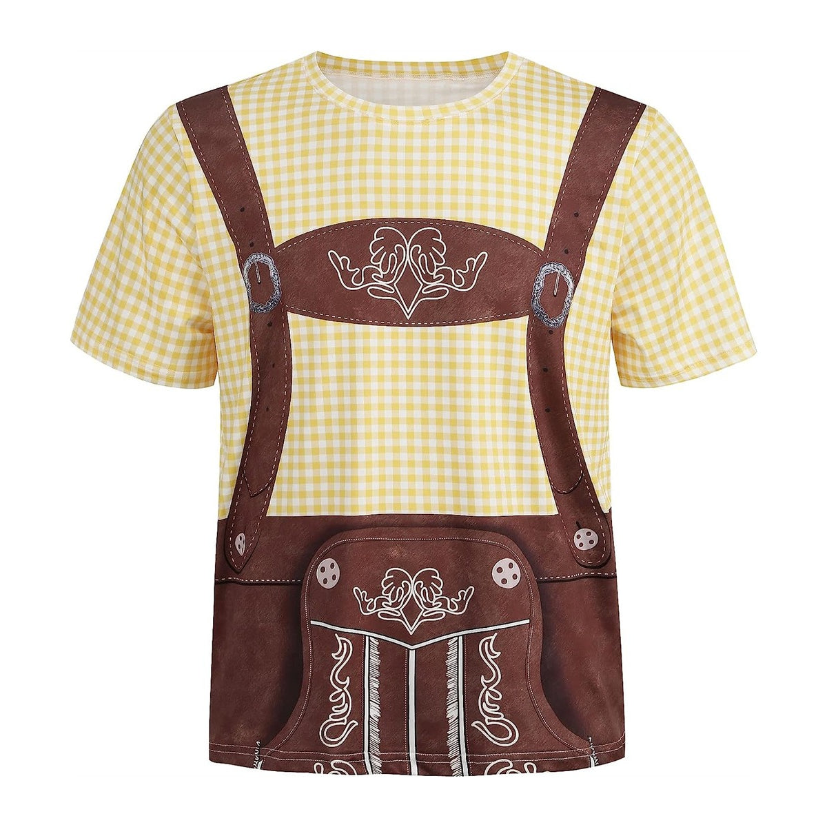 T-Shirt mit Oktoberfest-Lederhosen-Print