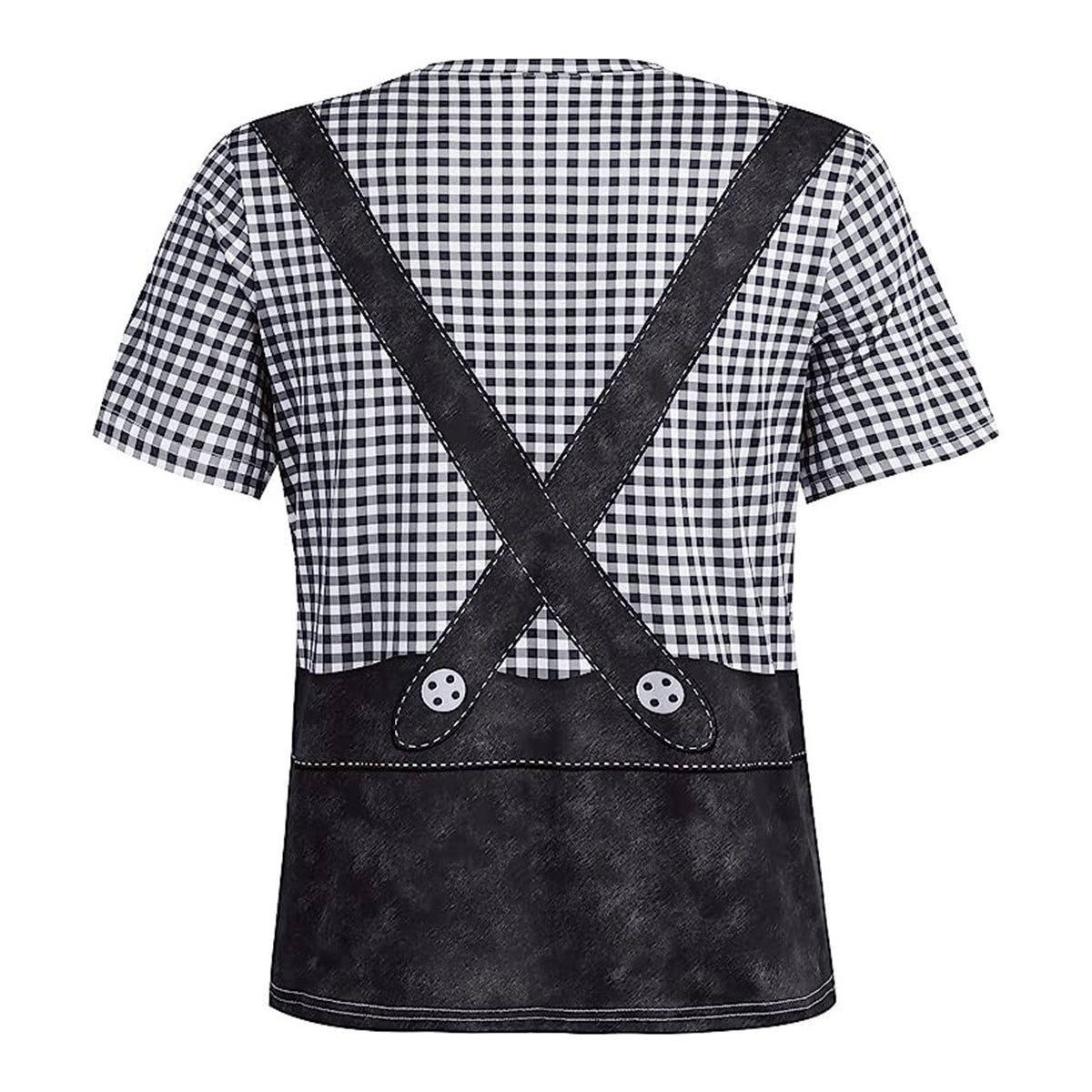 Bayerisches Bierbauch-Lederhosen-Print-T-Shirt
