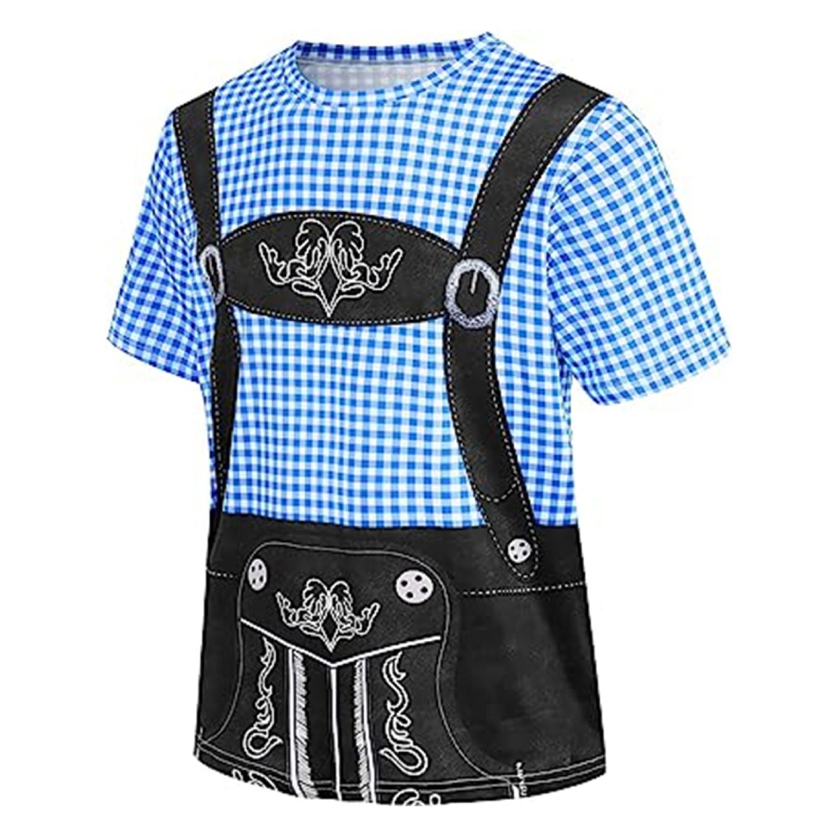 Lustiges Oktoberfest-T-Shirt mit Lederhosen-Print