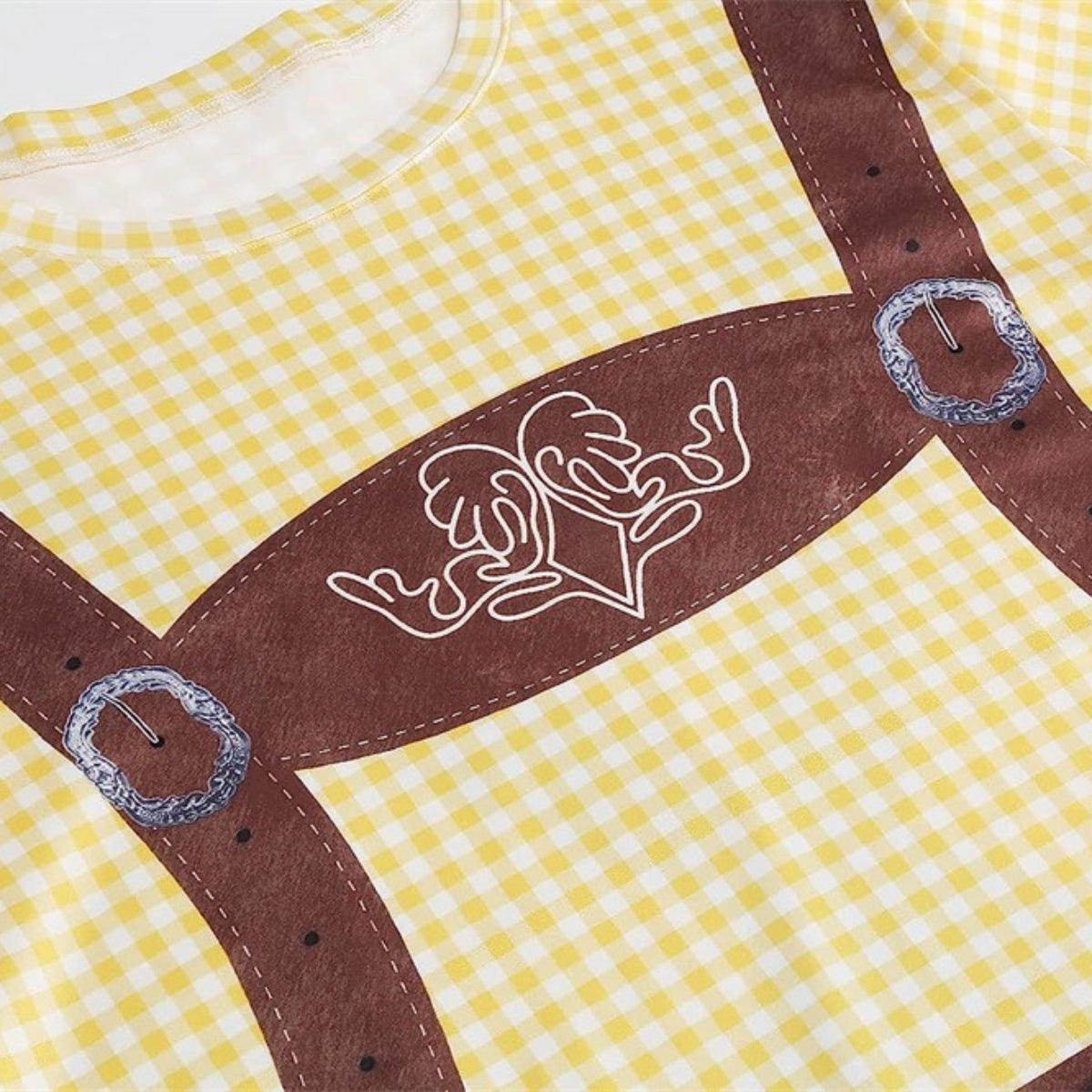 T-Shirt mit Oktoberfest-Lederhosen-Print