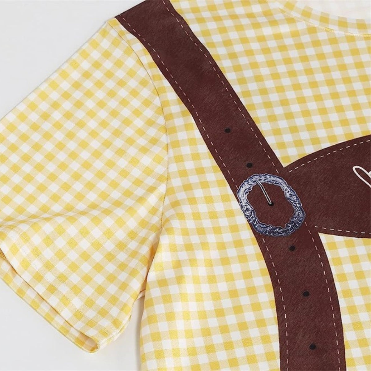 T-Shirt mit Oktoberfest-Lederhosen-Print