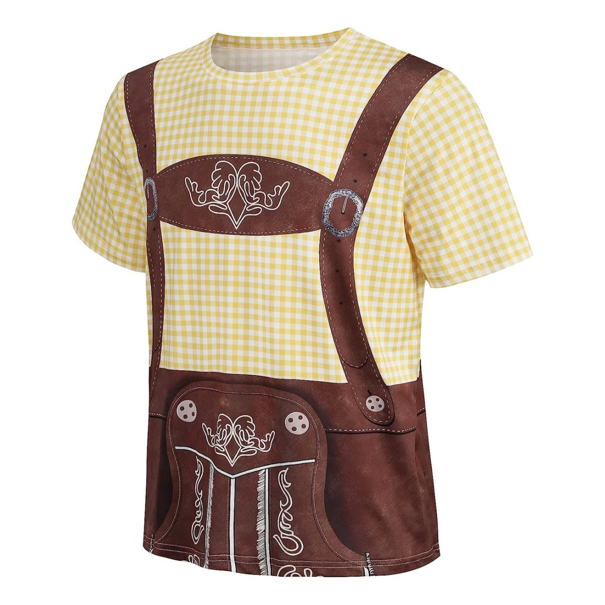 T-Shirt mit Oktoberfest-Lederhosen-Print