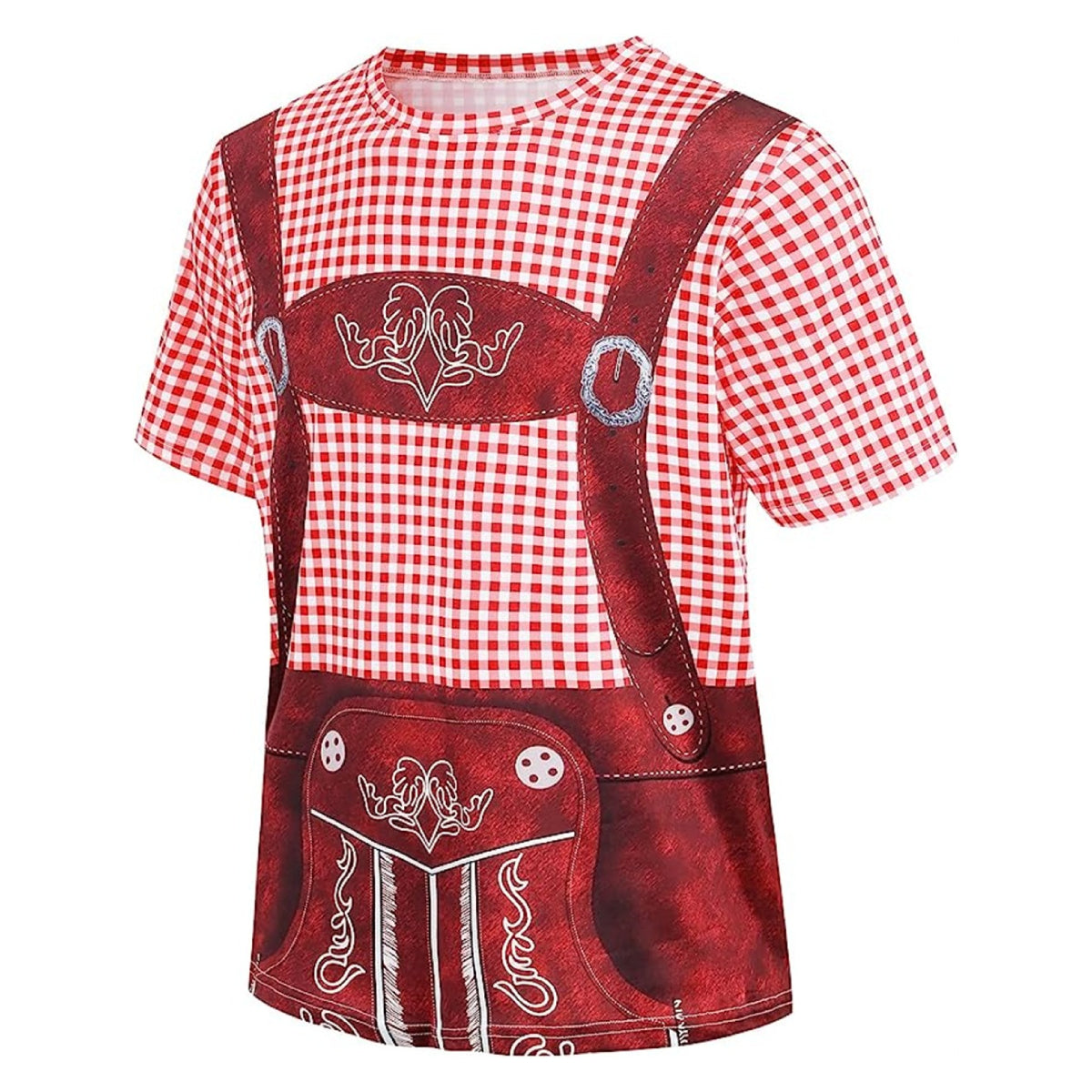 T-Shirt mit Oktoberfest-Lederhosen-Print