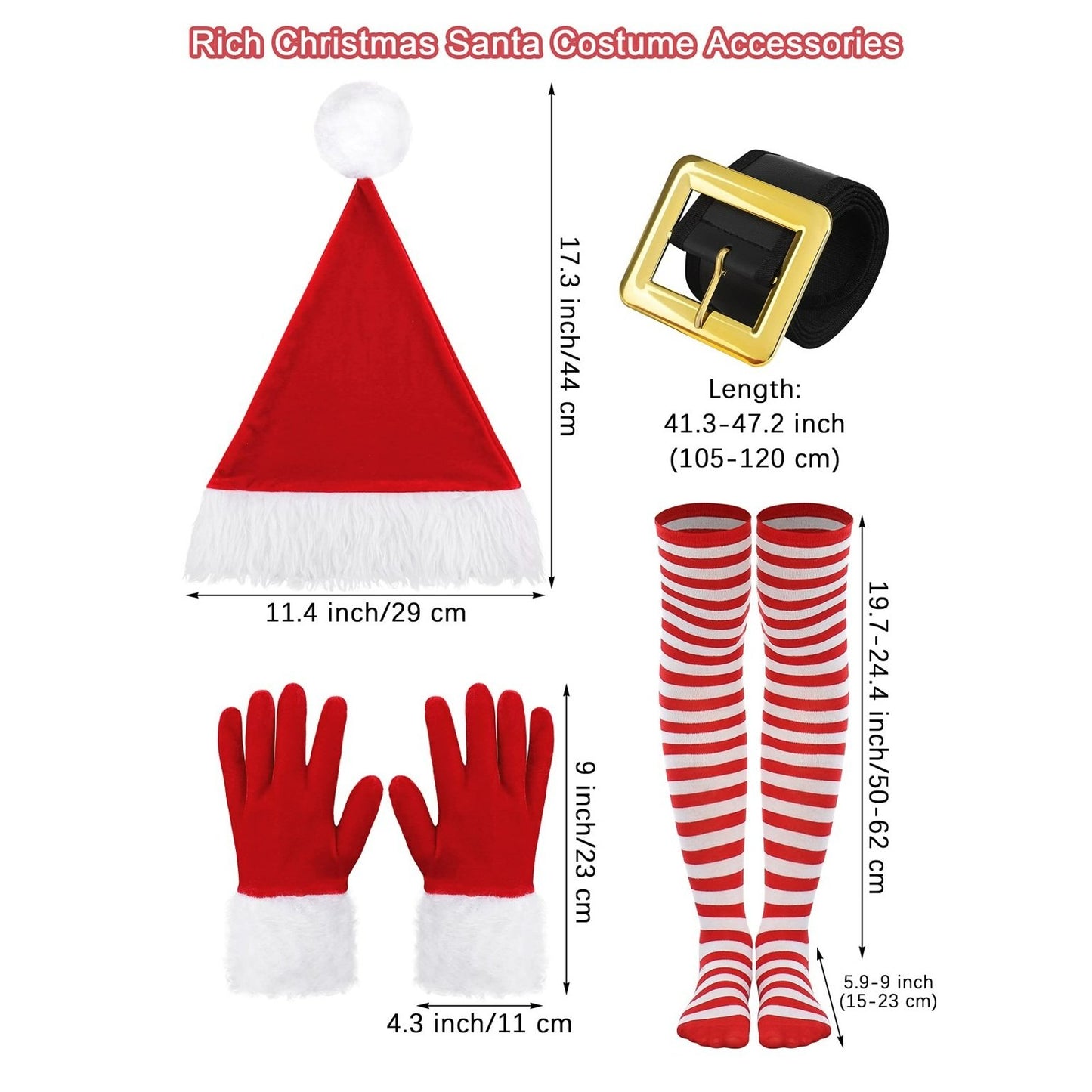 Women's Mrs. Claus Costume with Santa Hat