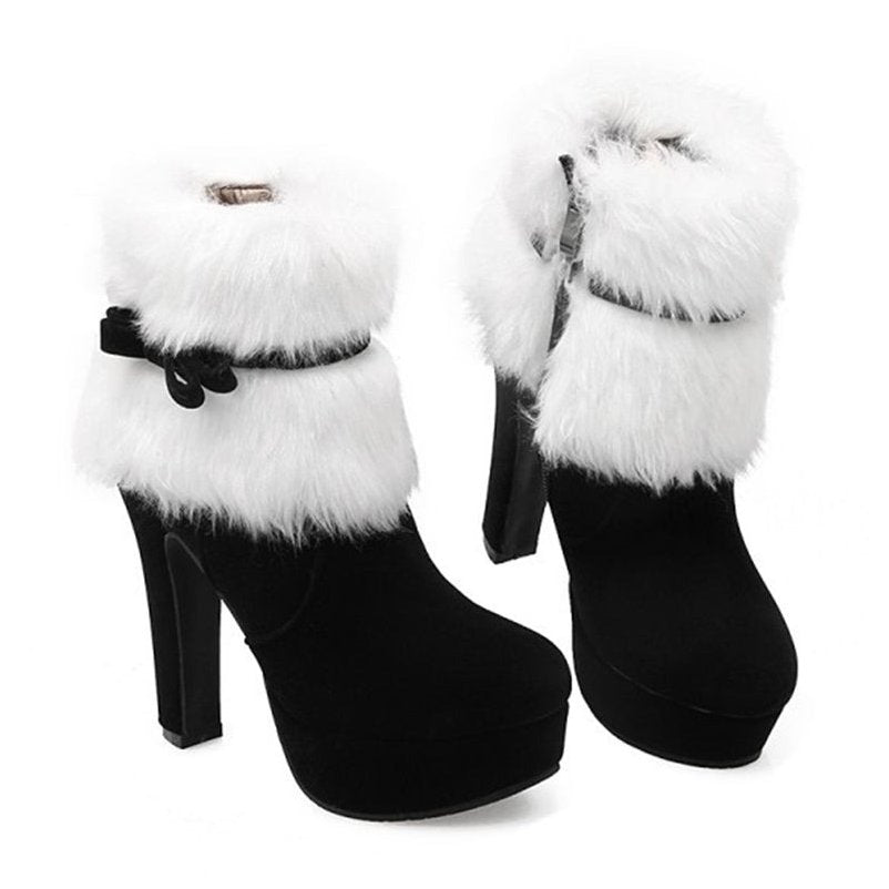Retro Christmas High Heel Boots 12CM