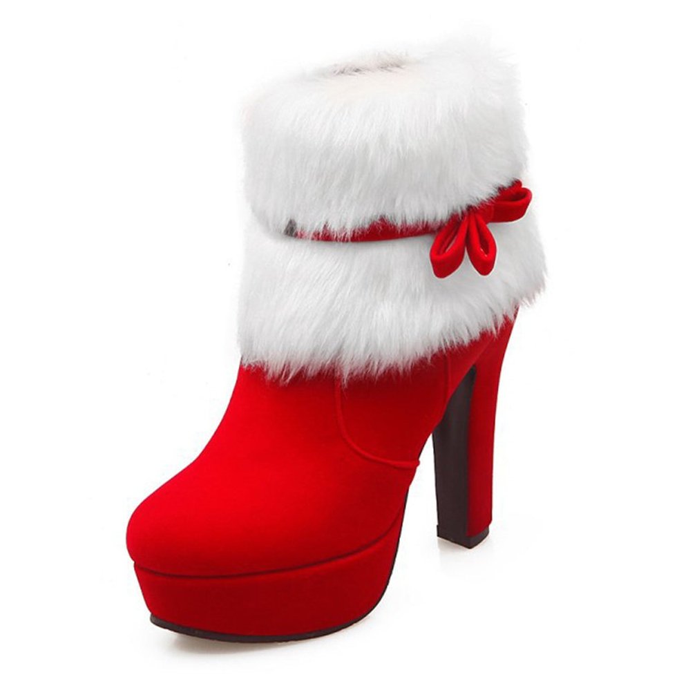 Retro Christmas High Heel Boots 12CM