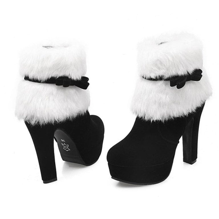 Retro Christmas High Heel Boots 12CM