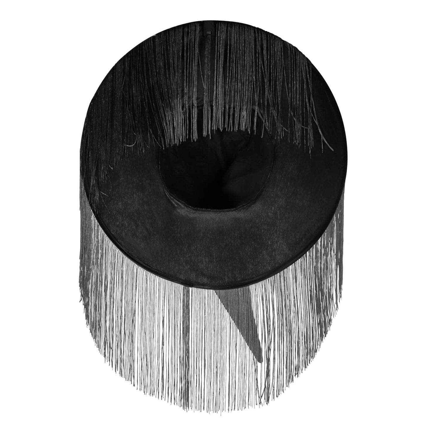 LED Light Up Witch Hat with Fringe Veil