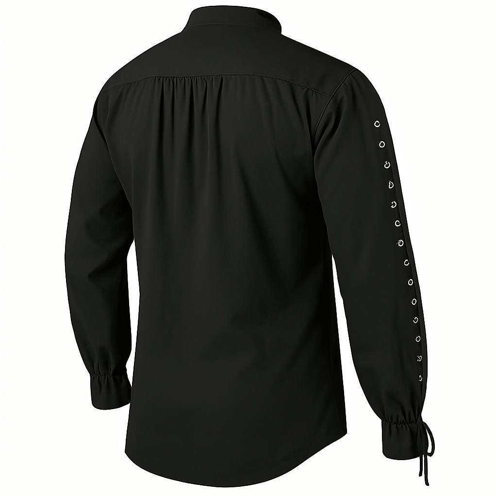 Pirate Style Lace-up Shirt - Retrorobe