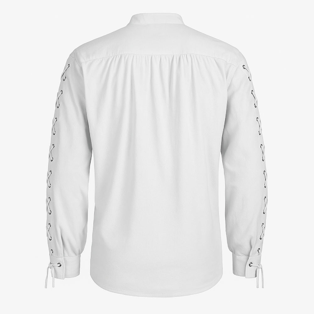Pirate Style Lace-up Shirt - Retrorobe