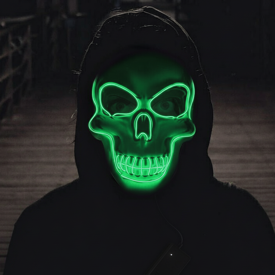 Skull Skeleton LED Mask