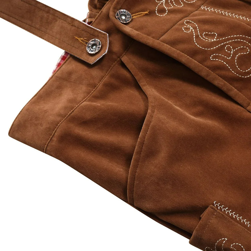 Oktoberfest Men's Bavarian Lederhosen Shorts
