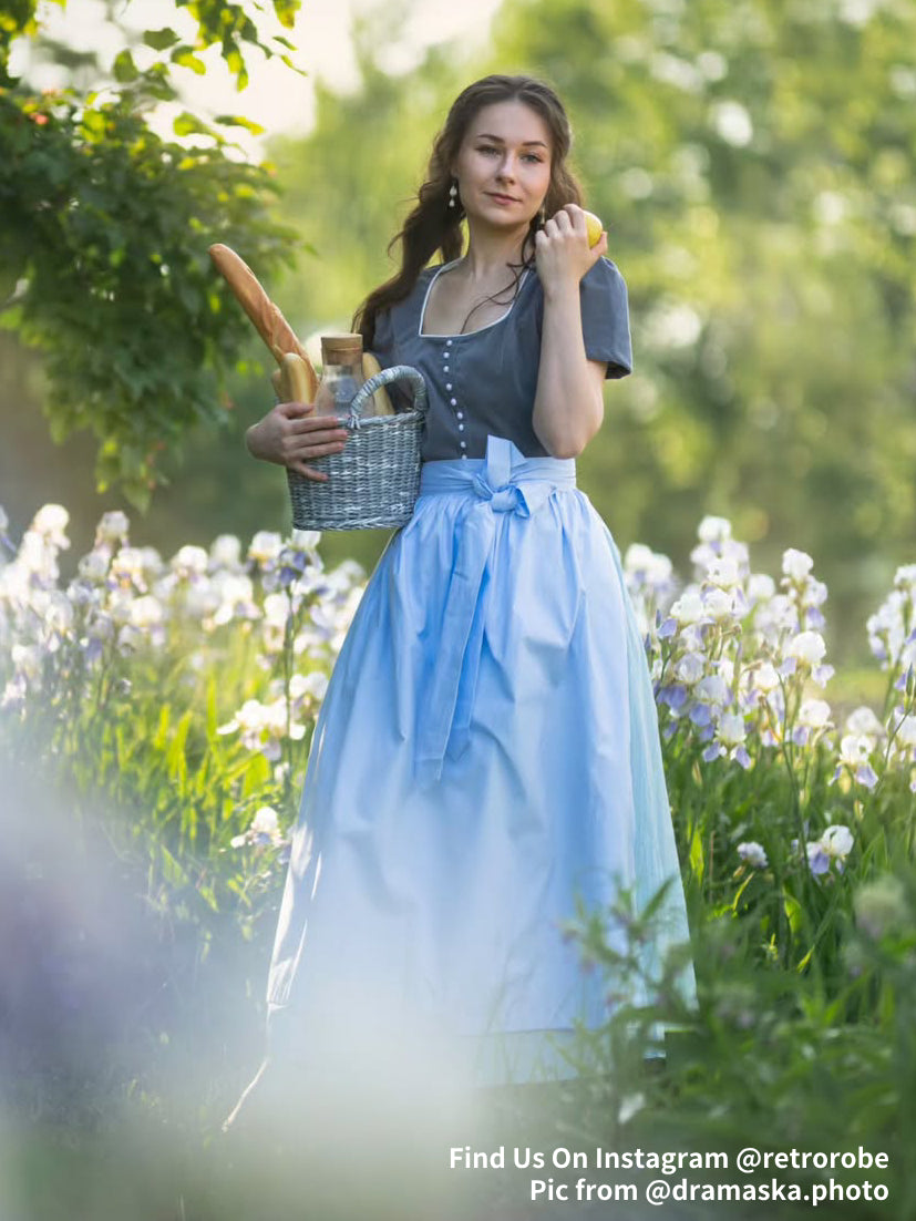 Oktoberfest Classic Dirndl Dress with Apron - Retrorobe