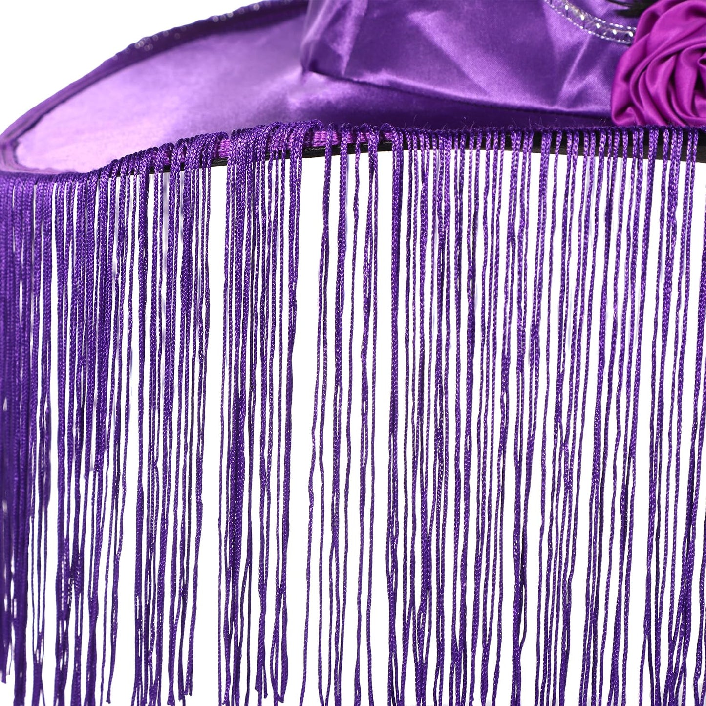 LED Light Up Witch Hat with Fringe Veil