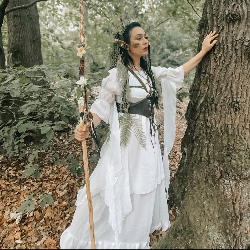 Renaissance Style Off Shoulder Long Dress - Retrorobe