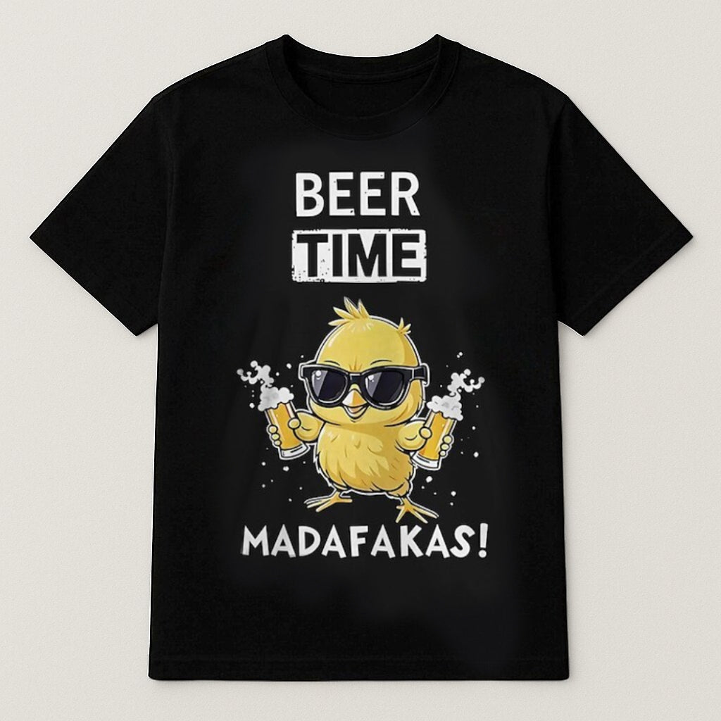 Men's Oktoberfest Beer Time Madafakas Graphic T-shirt