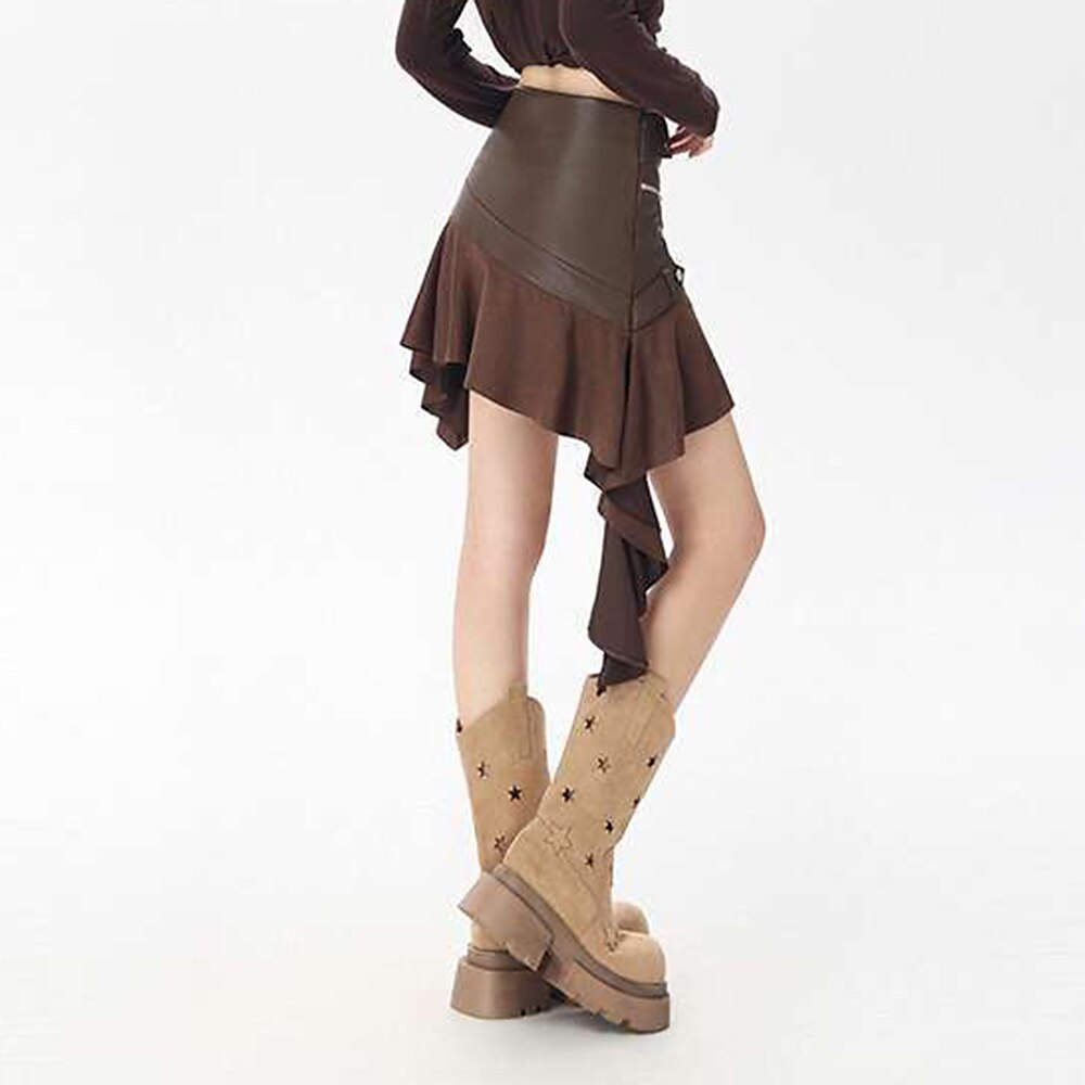Gothic Punk Asymmetrical Skirt - Retrorobe