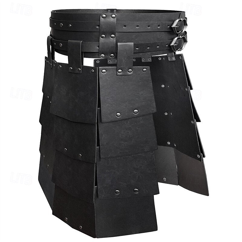 Medieval Viking Skirt Armor Solid Color Kilts - Retrorobe