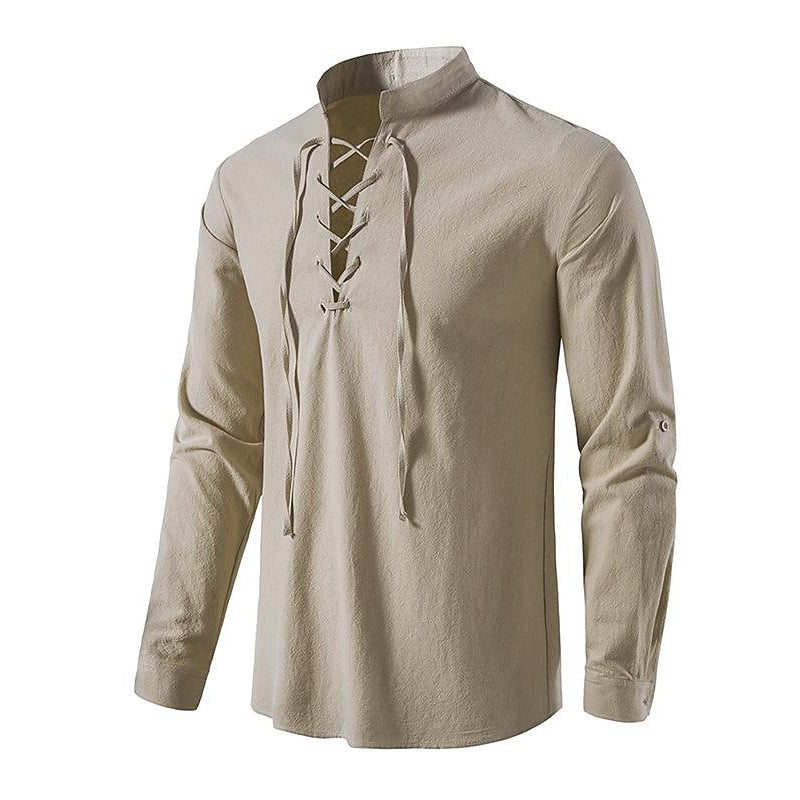 Renaissance Stand Collar Tops Pullover Shirt - Retrorobe