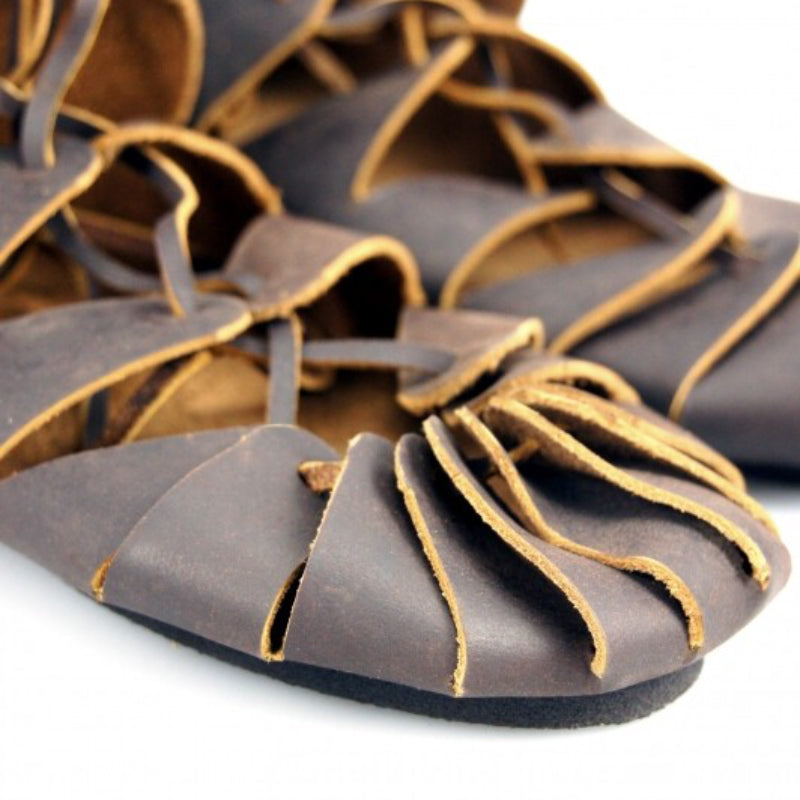 Medieval Peasant Shoes Celtic Style Lace-Ups - Retrorobe