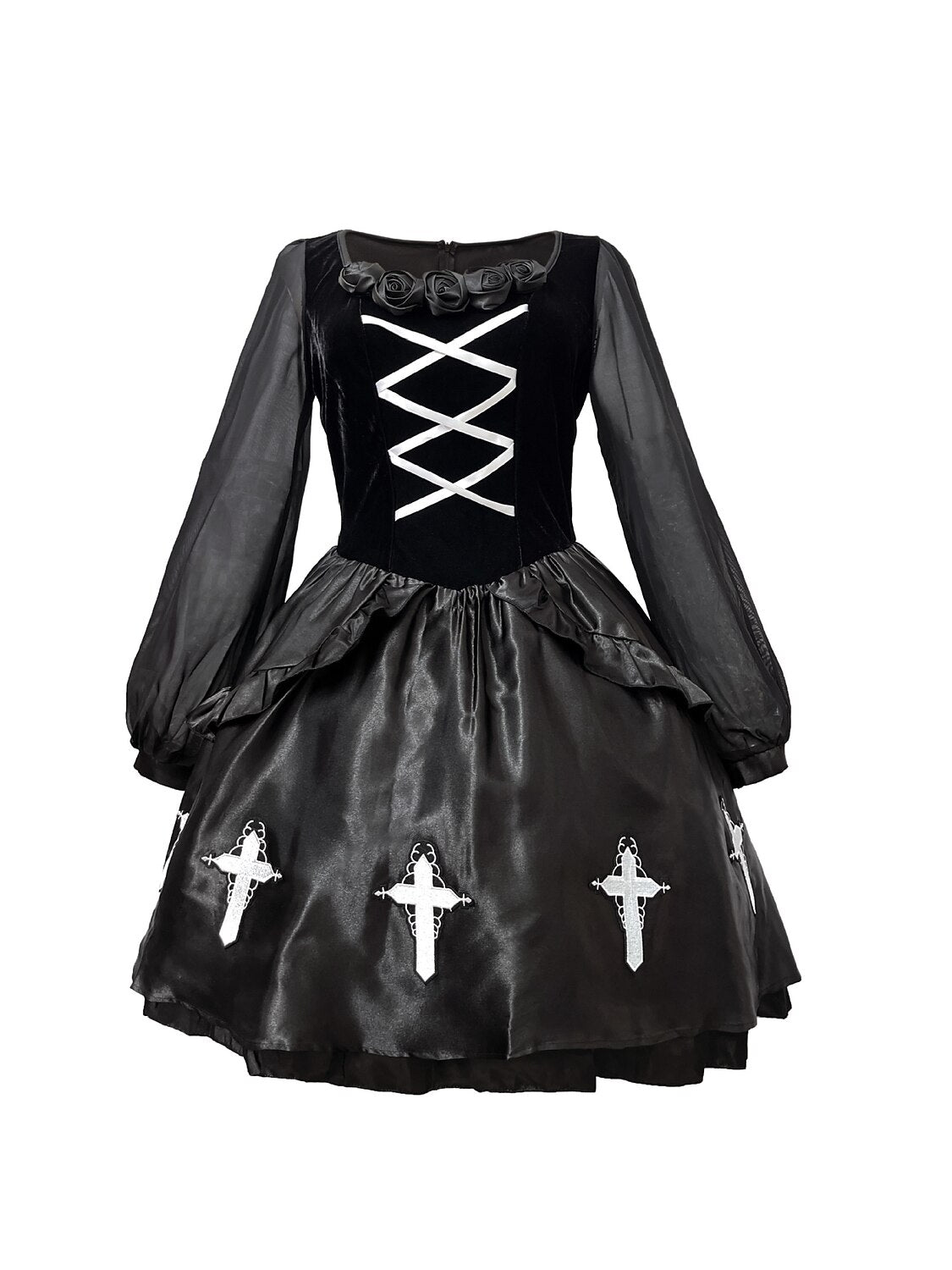 Gothic Lolita Witch Vampire Velvet Cross