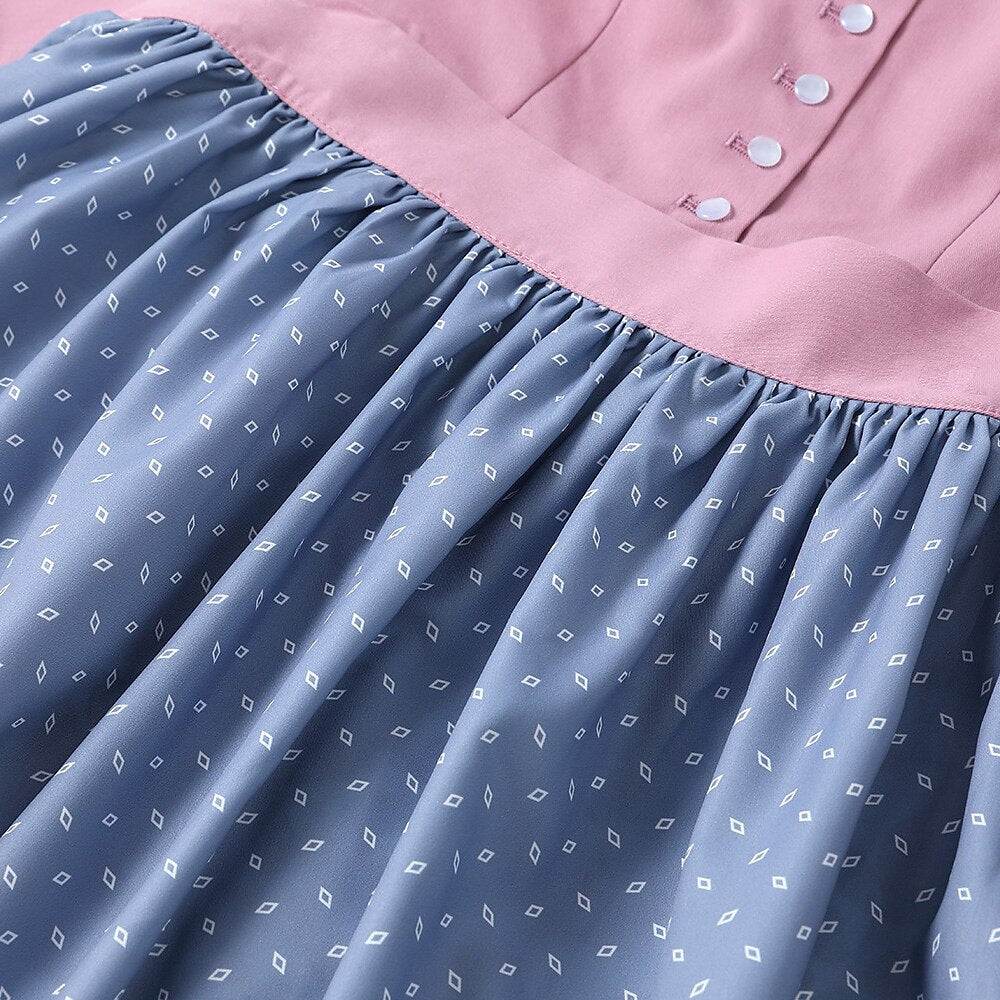 Traditional Bavarian Dirndl Dress with Apron