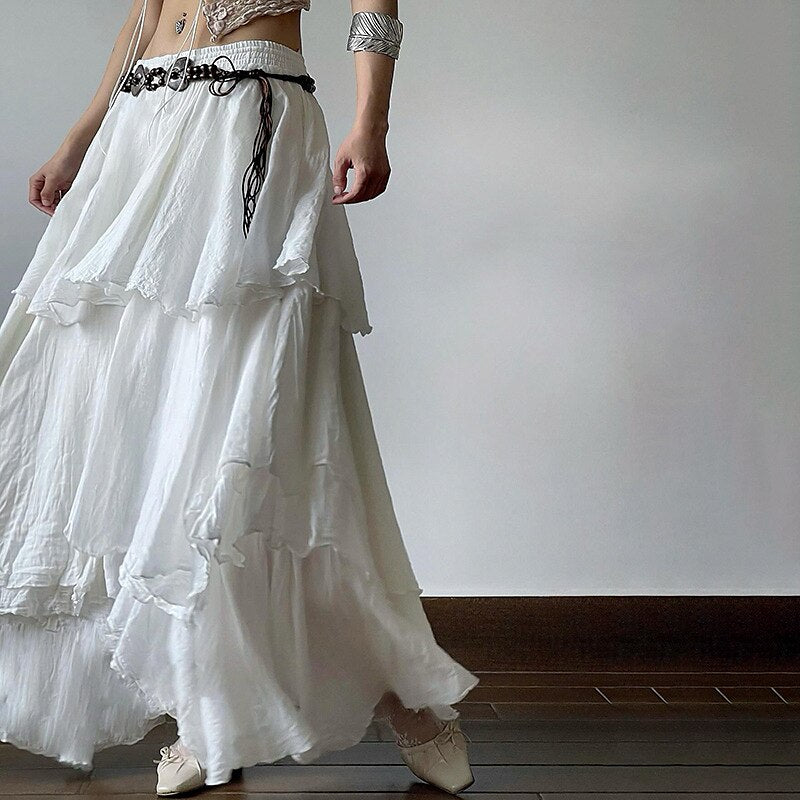 Classic Layered Maxi Skirt - Retrorobe