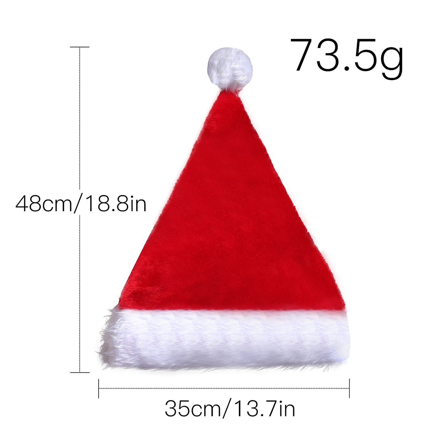 Christmas Plush Light-Up Santa Hat