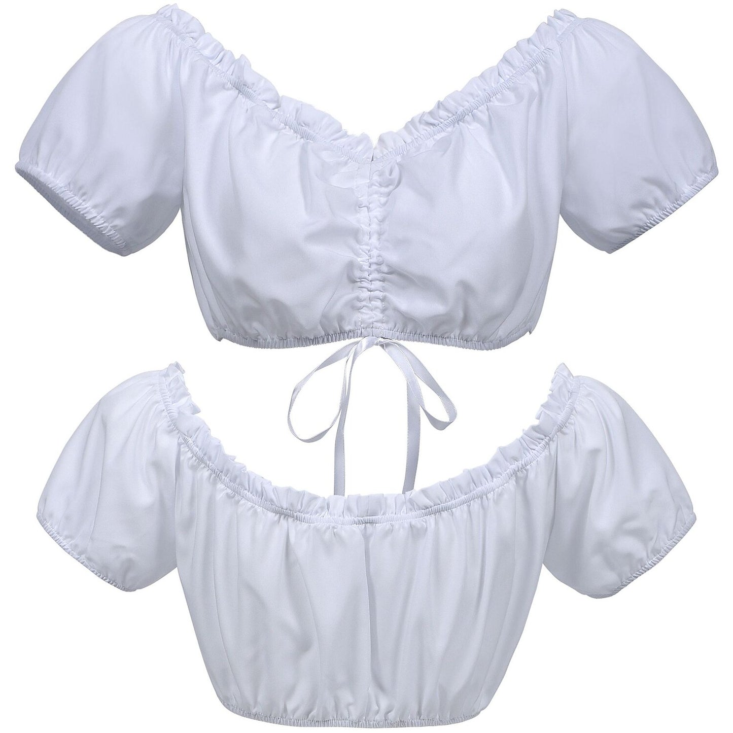 Costume d'Oktoberfest : robe rose Dirndl avec tablier et chemisier en dentelle