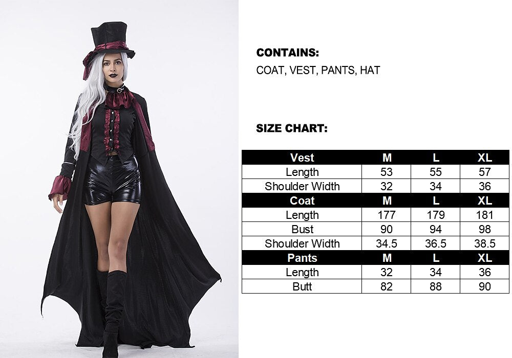 Women's Victorian Vampire Costume for Halloween
