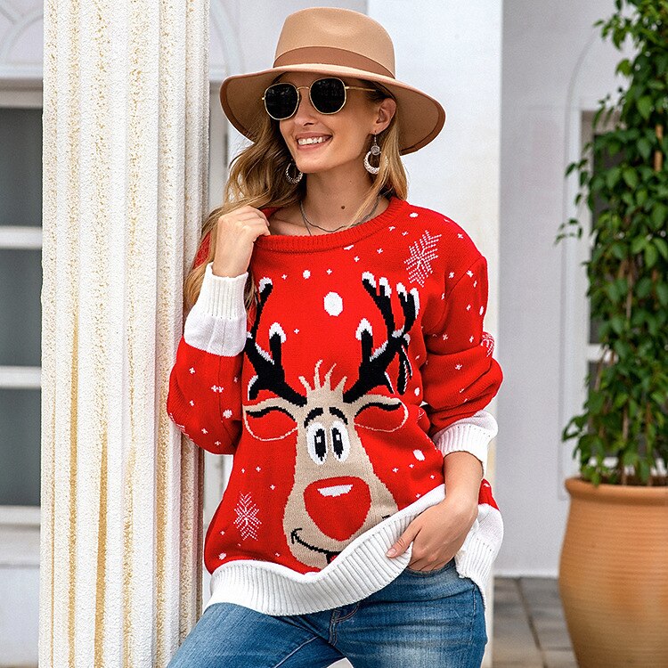 Jolly Rudolph Ugly Christmas Sweater