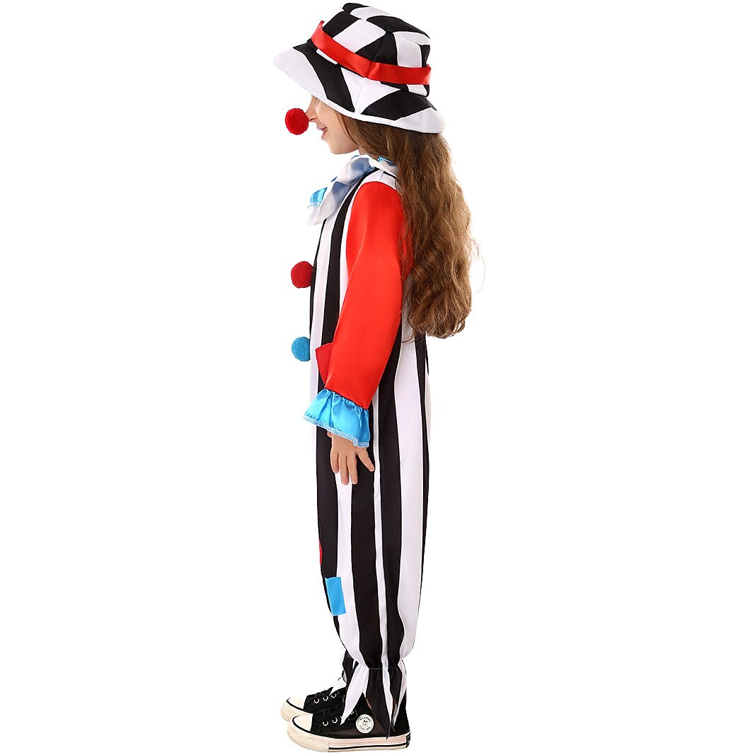 Circus Clown Halloween Jumpsuit for Kids