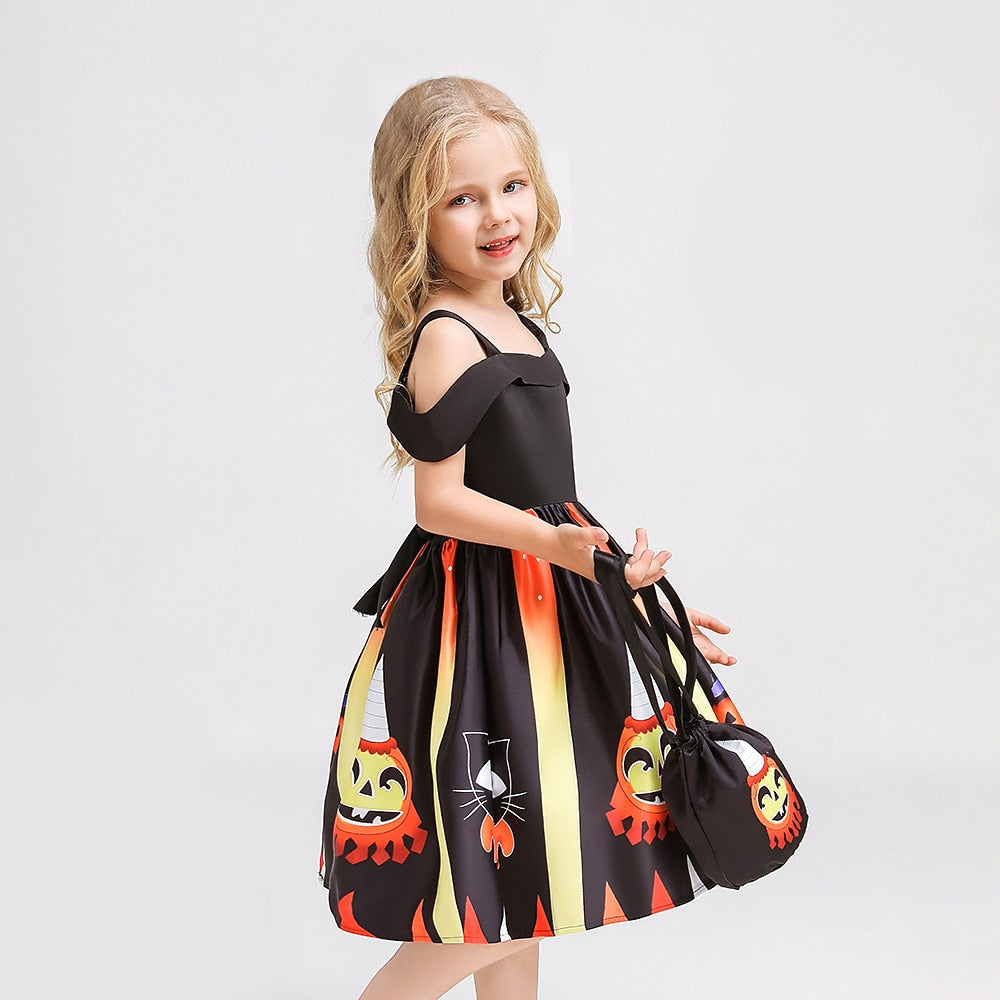 Kids' Witch Halloween Dress Costume