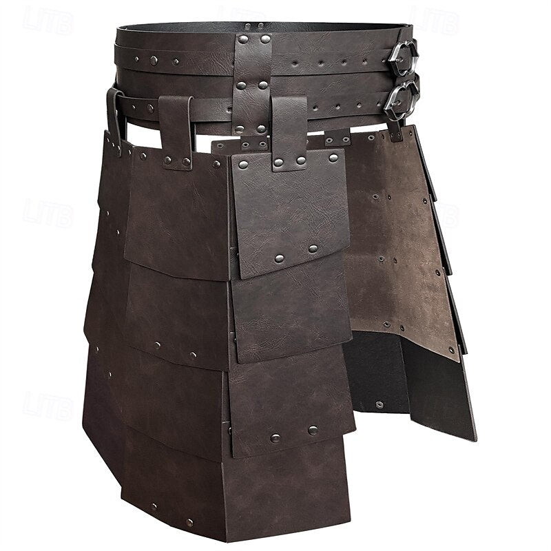 Medieval Viking Skirt Armor Solid Color Kilts - Retrorobe