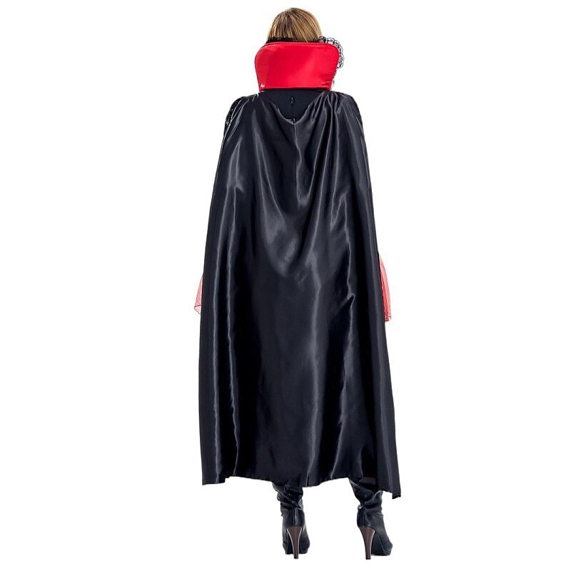 Gothic Vampire Queen Costume with Cloak