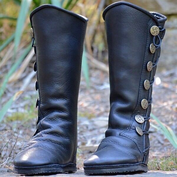 Medieval Side Laced Boots