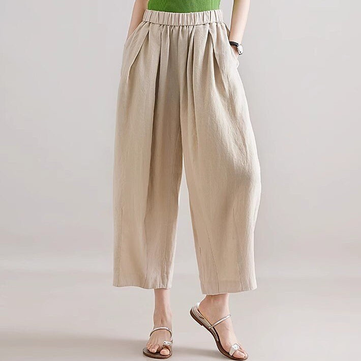 Women Classic Puff Pants with Pocket