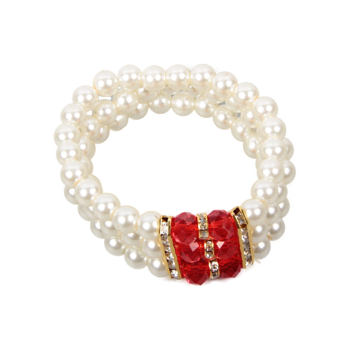 1920s Flapper Accessory Set with Ruby Jewels