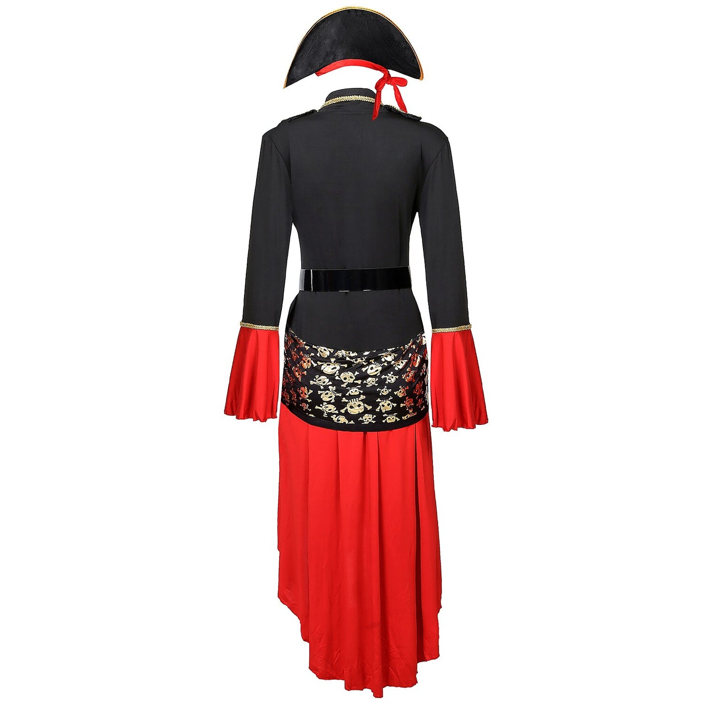 Gothic Piratenkapitän Outfit mit Hut und Gürtel