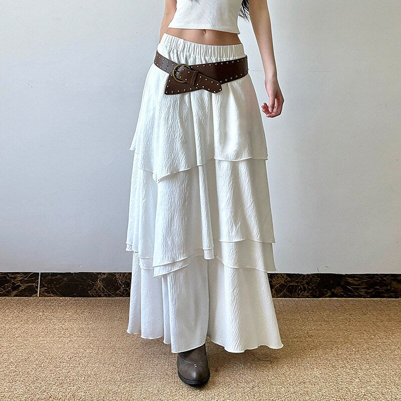 Classic Layered Maxi Skirt - Retrorobe