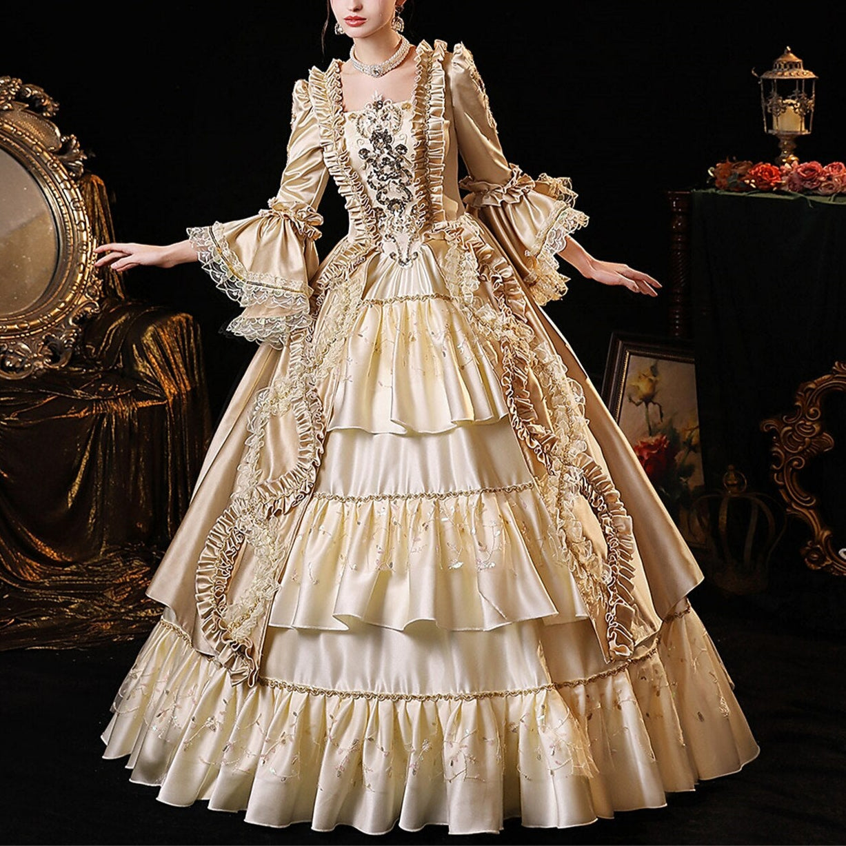 Rococo Robe à la Française Ball Gown